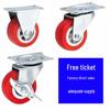 Swivel Caster Wheels with Brake for Furniture and Scaffolding - 1, 1.5, 2, 3 Inch Options