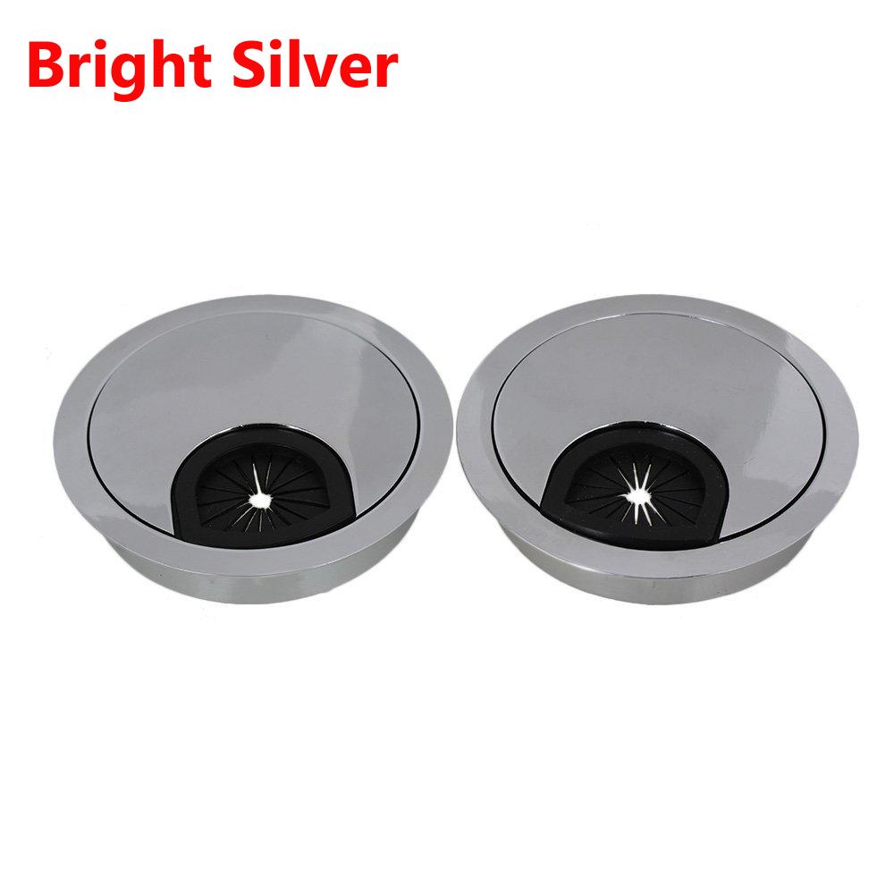 

2 шт., крышка отверстия для круглого стола из цинкового сплава, розетка для проводов, кабельная втулка для компьютера, ПК, 50/53/60/80 мм, держатель линии 50mm