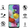 Tempered Glass - Phonillico® - Samsung Galaxy A51 - Pack of 2 - Transparent - Black Edge