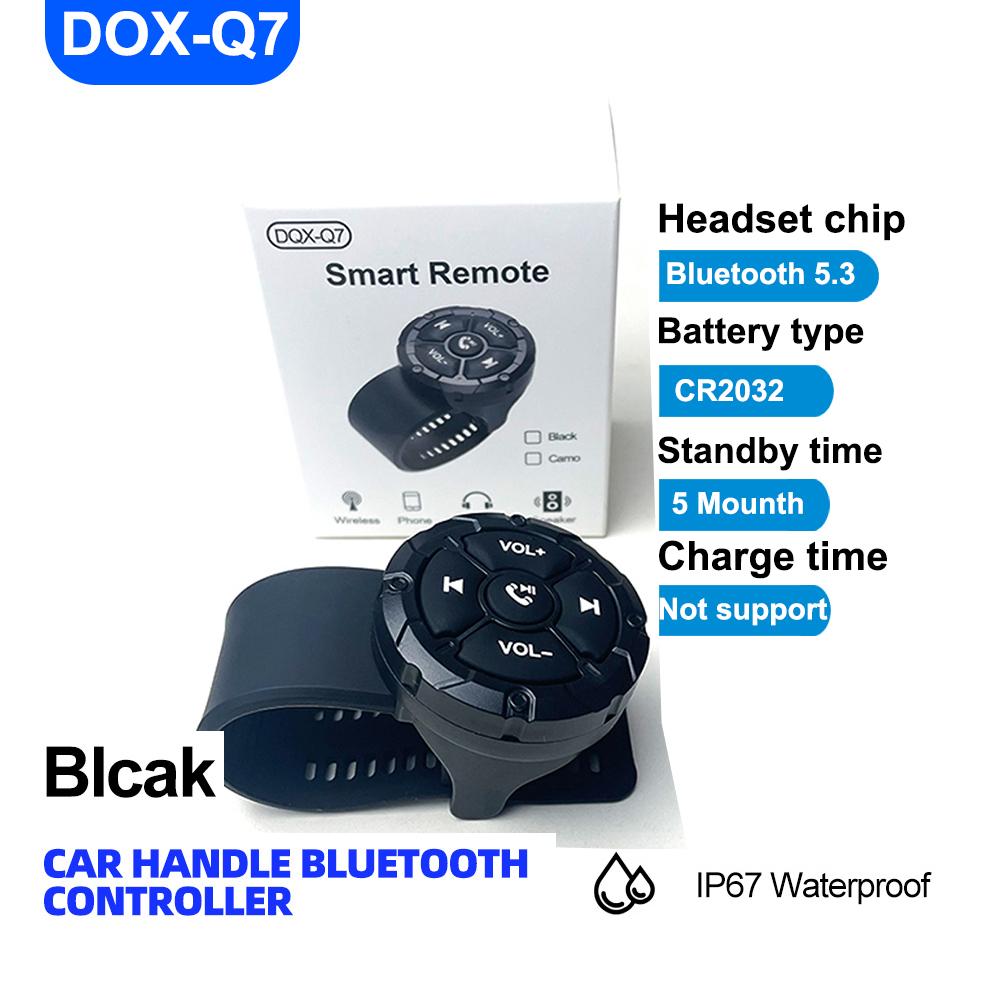 Drahtlose Bluetooth 5.3 Fernbedienungstaste Helmkopfhörer Motorrad-/Fahrradlenker-Mediencontroller Lenkradfernbedienung