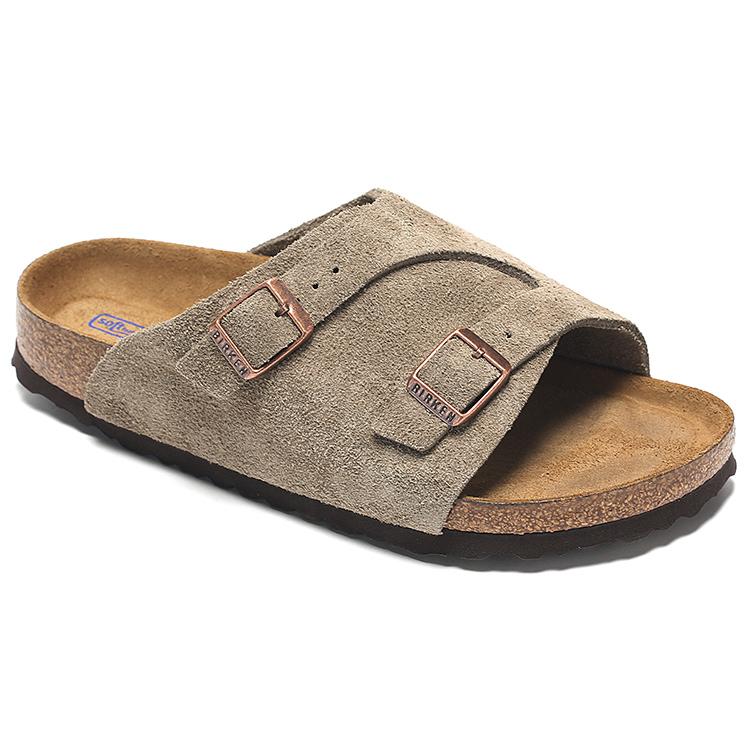 Birkenstock Zrich Soft Footbed Suede Leather 'Taupe' 1009532