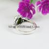 Green Turquoise Ring, 925 Sterling Silver Oval Copper Turquoise Ring, Wedding Gift, Birthstone Ring, Handmade Ring for Gift, Gemstone Ring
