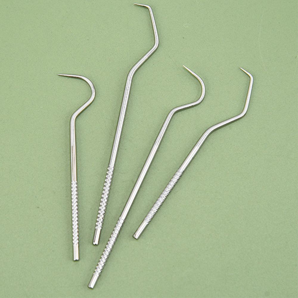 1/2 Set 1 Set/7 Stück Edelstahl-Zahnstocher Taschen-Sets Wiederverwendbare Mundpflege-Werkzeuge Mit Schlüsselanhänger Pflege-Aufbewahrungsröhrchen