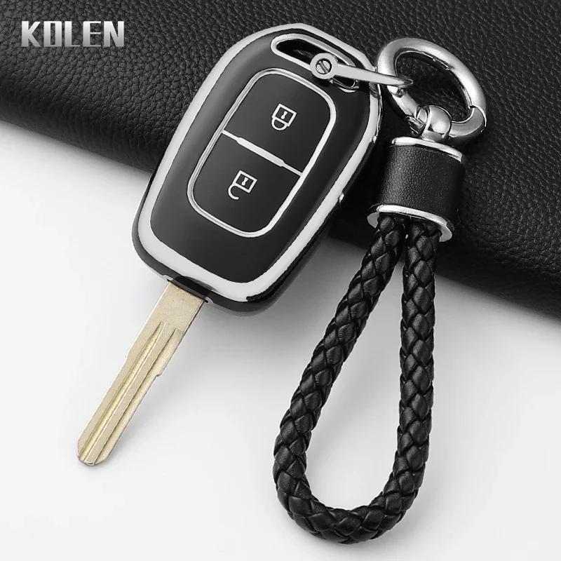 Fashion Tpu Car Key Case Cover For Renault Kwid Traffic Symbol Sandero Logan Lodgy Dokker Dacia Duster 2 3 Buttons Protector Fob