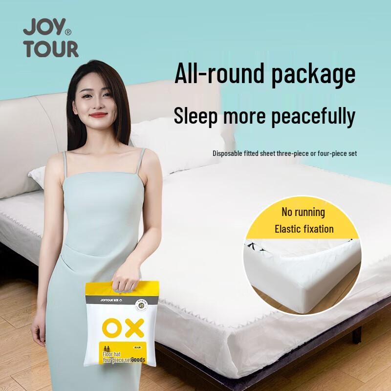 JOYTOUR Disposable 3-Piece Travel Bedding Set 1 Set