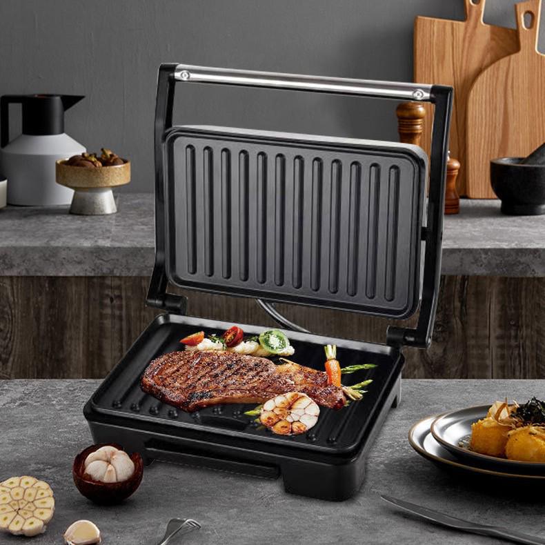 Compact Dual-Sided Pancake & Griddle Press: Multi-Function Cooker for Pancakes, Steak, Eggs, and Sandwiches