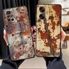 Funda Phone Cover Case for Xiaomi Redmi 13C A5 9A 9C 9T K60 12 12C A1 A2 Plus K40 K50 Gaming 10 Rust Art
