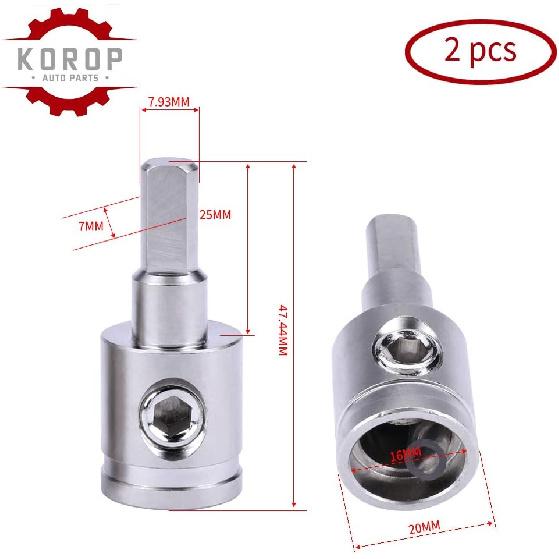 1/0 Gauge to 4 Gauge Wire Reducer 2pcs Car Audio Power/Ground Amp Input Reducer Adapter Brass with Nickel Plated