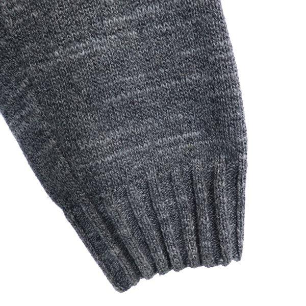 DENHAM wool blend Long sleeve Cotton knit shawl collar cardigan L Gray Men's Used