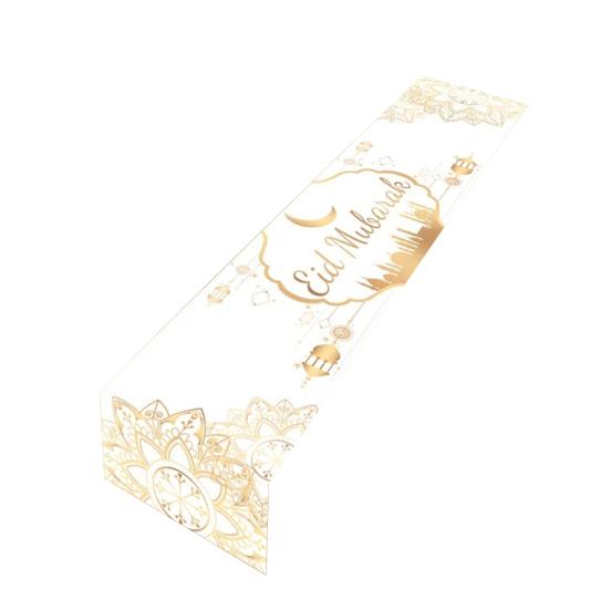 Table Runner Ramadan Decoration Super Soft Wear Resistant Extra Long Dinning Table Cover Ornament Mubarak Party Supplies
