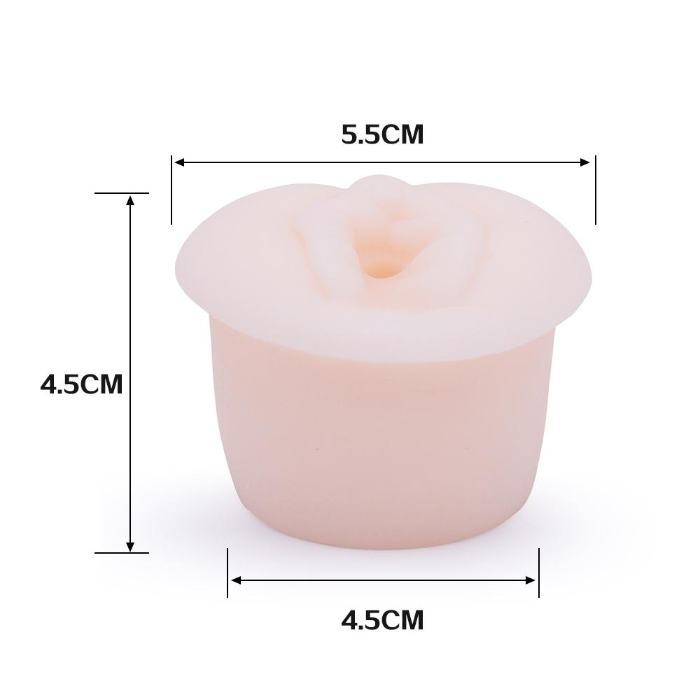1PC 7-inch Small Penis Pump Hand Pumped with Rubber Ring Inverted Stretcher for Men
