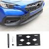 Car Front License Plate Mounting Bracket Compatible with Subaru WRX 2022-2024,Front Bumper Tow Hook License Plate Mount Bracket Tow Bumper Tow Hole