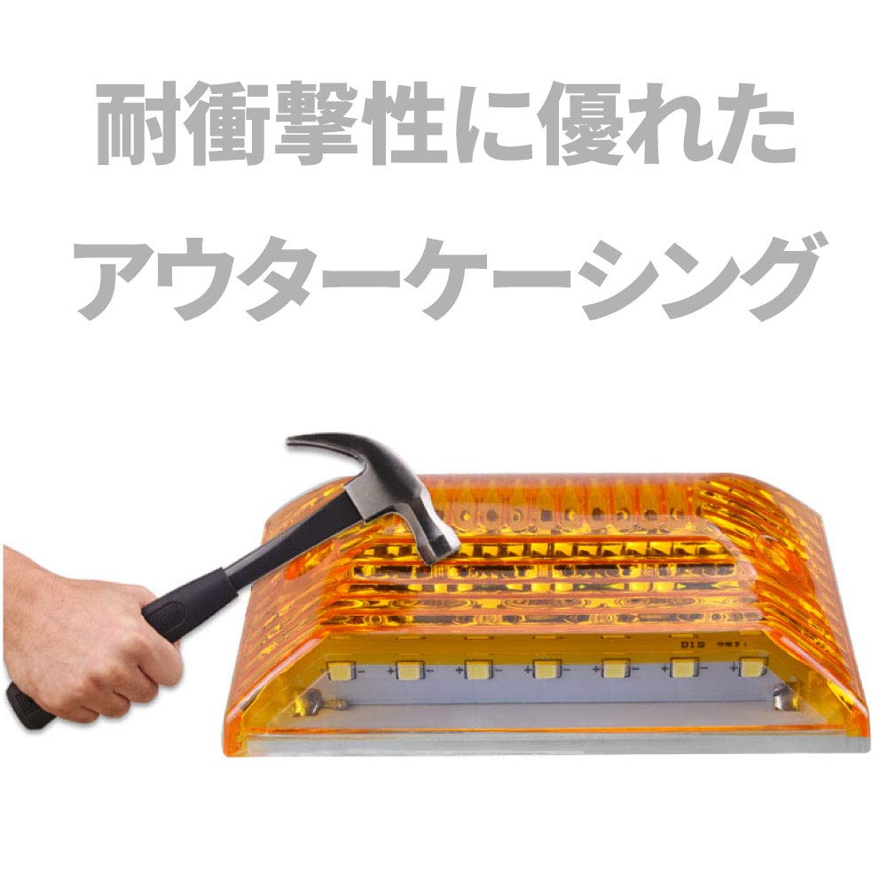 Morytrade LED Side Marker Marker Lamp Square Downlight Light Tiger (Set of 2)