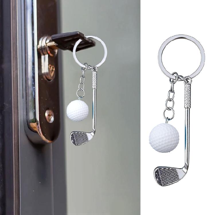 Backpack Keyring Ornament Golf Ball Key Chain Pendant Keychain Decorative Accessories Car Key Pendant Gift for Friend