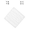 White Cooling Radiator Shield Cooling Fan Cover Durability for Desktop and Laptop Fan Protector PC Dust Filter