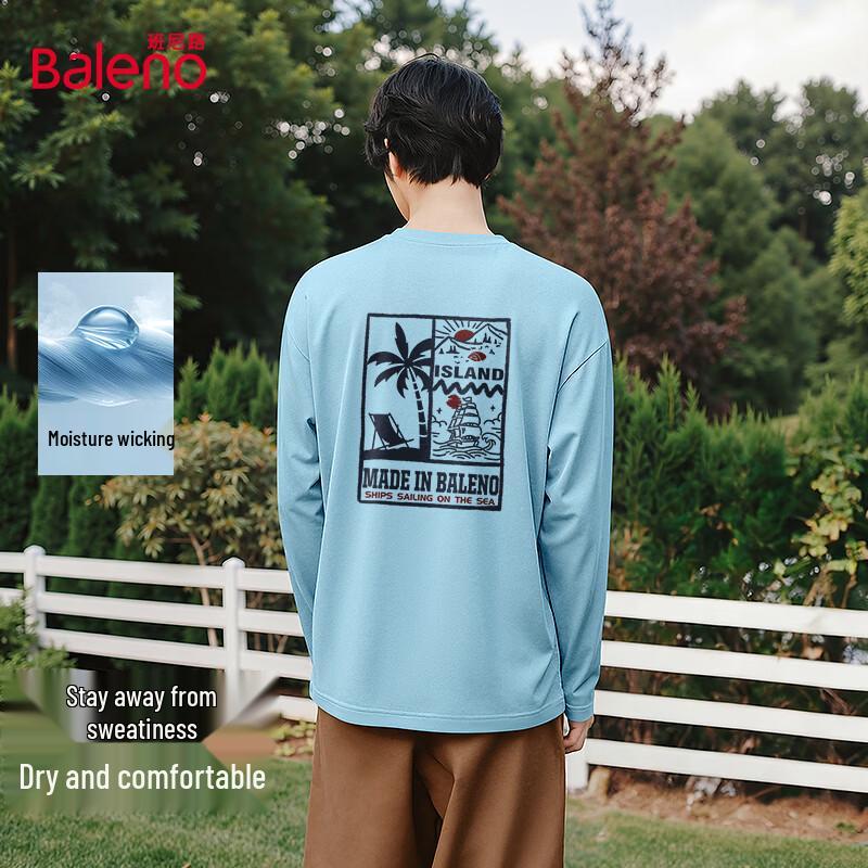 

Мужская хлопковая футболка с длинным рукавом свободного кроя Baleno 3XL