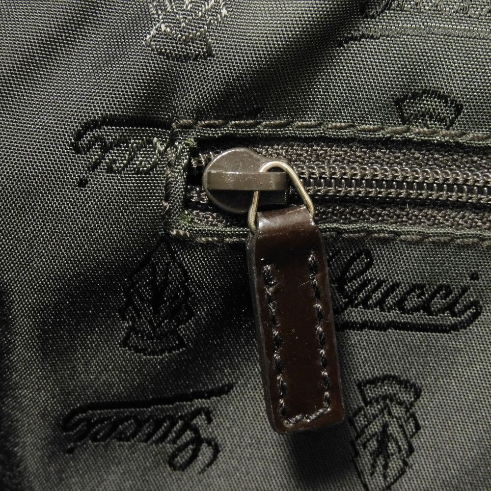 Used 9539 Web Stripe Tote 211971 7924 Patent Enamel Green Red Brown GG Canvas Beige Women's from Japan AUTHENTIC