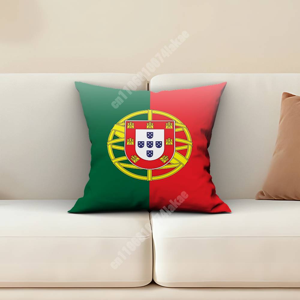 Portugal Futebol  CR Soccer Pillow Cover Sofa Couch Cushion Case Home Living Room Decoration