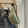 1pc Women's Corduroy Satchel Bag with Adjustable Strap Solid Color Crossbody Backpack Suitable for Travel, School, Zipper Closure Minimalist Handbag