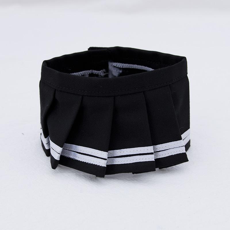 Zestaw ubranek dla lalek Labubu dla lalek V1/V2 Makaronowa plisowana spódniczka JK z aparatem i butami