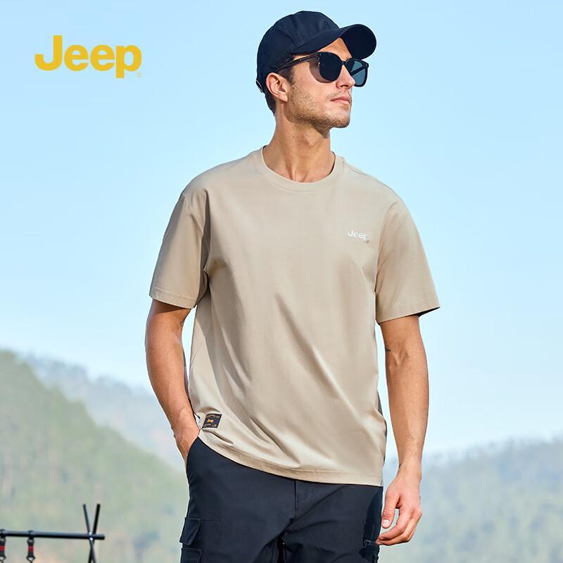 Jeep Men's American Style Breathable Short Sleeve T-Shirt