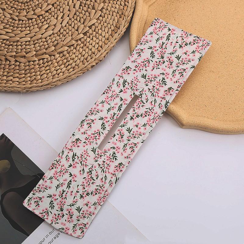 Lässige Schleife Haarspange Pferdeschwanz Bedrucktes Haar Stirnband für Frauen Einfarbig Einfach Twist Klemme Haarspangen Kopfschmuck