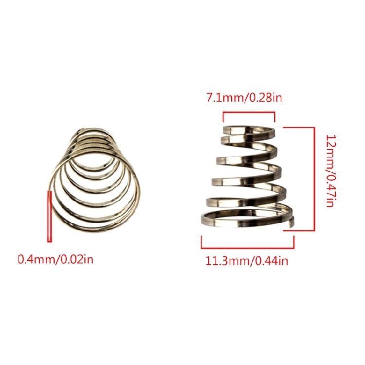 10Pcs Steel Bicycles Wheel Skewers Spring Replacements Mountain Bike Wheel Spring Cycling Part