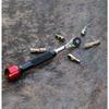 [711L] 9-Piece Hex Bit Set with Color Coding 1/4" Drive, with 1mm Extension Base for Quick Release Laser-Engraved Size Marking Made of Dur