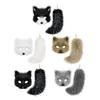 Therian Mask and Tail Plush Tail Keychain Halloween Costume Accessories for