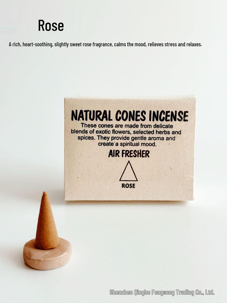 Lotus Tower Genuine Indian Handmade Aromatherapy Cone Incense - Natural Ingredients to Purify & Calm the Mind