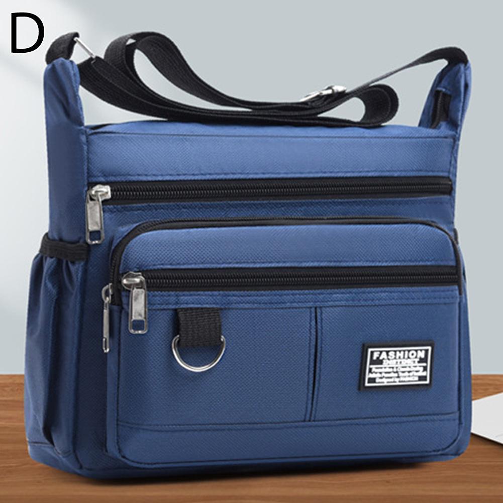 New Multi-layer Pocket Design Oxford Shoulder Bag Large Casual Capacity Single Crossbody Bag Messenger Men's Fashion Should