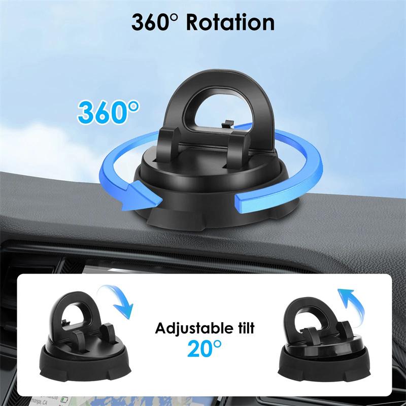 Strong Suction Cup Phone Holder Anti Slip Silicone Pad Dashboard Windshield Mount Universal For Car Suv Truck Navigation