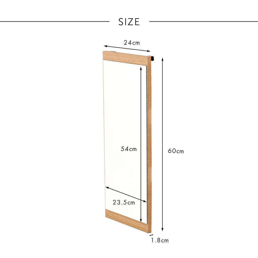 Sato Sangyo WALF Optional Mirror, Brown, WA6024MR-BR