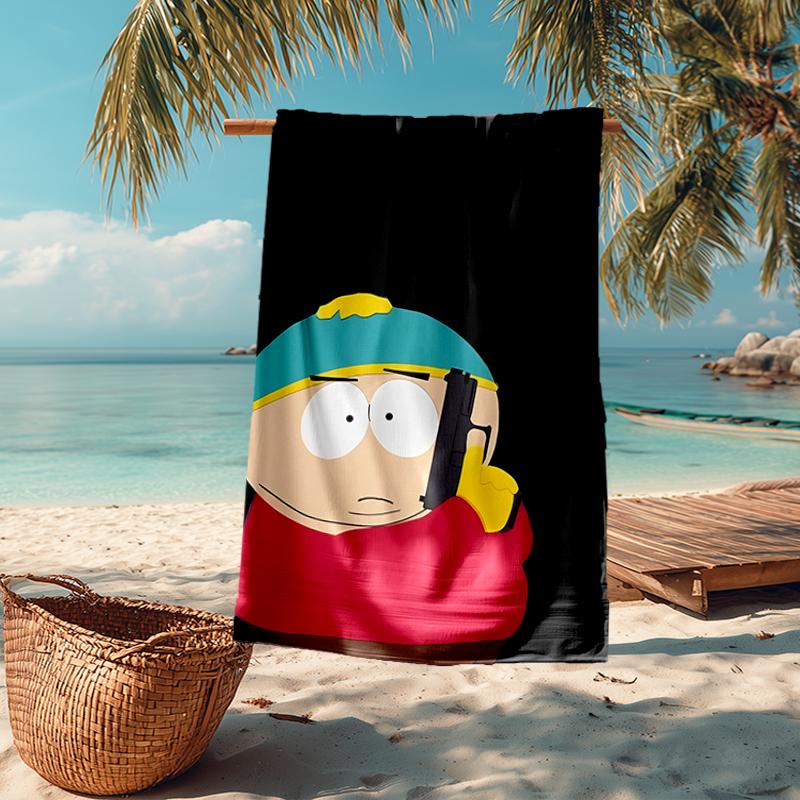 Ultra-Soft Beach Towel with South Park Theme,Ideal for Pool - Camping, Diving - Perfect Travel Essential, Vibrant Beach Towel.