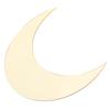 Moon Shape Mirror Wall Sticker Acrylic Decorative Background Decal for Home Office CorridorGold