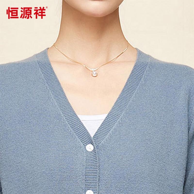 Hengyuanxiang Women's 100% Wool V-Neck Cardigan