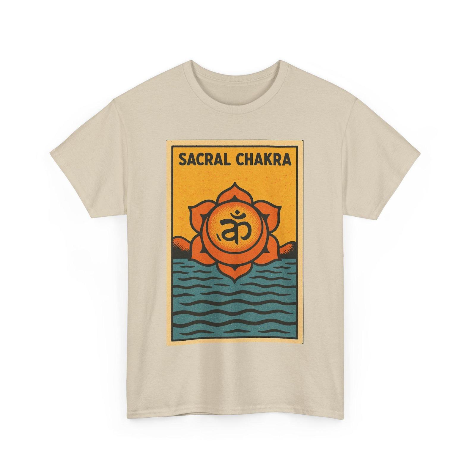Sacral Chakra T-Shirt: Retro Comic Svadhisthana Energy Tee S