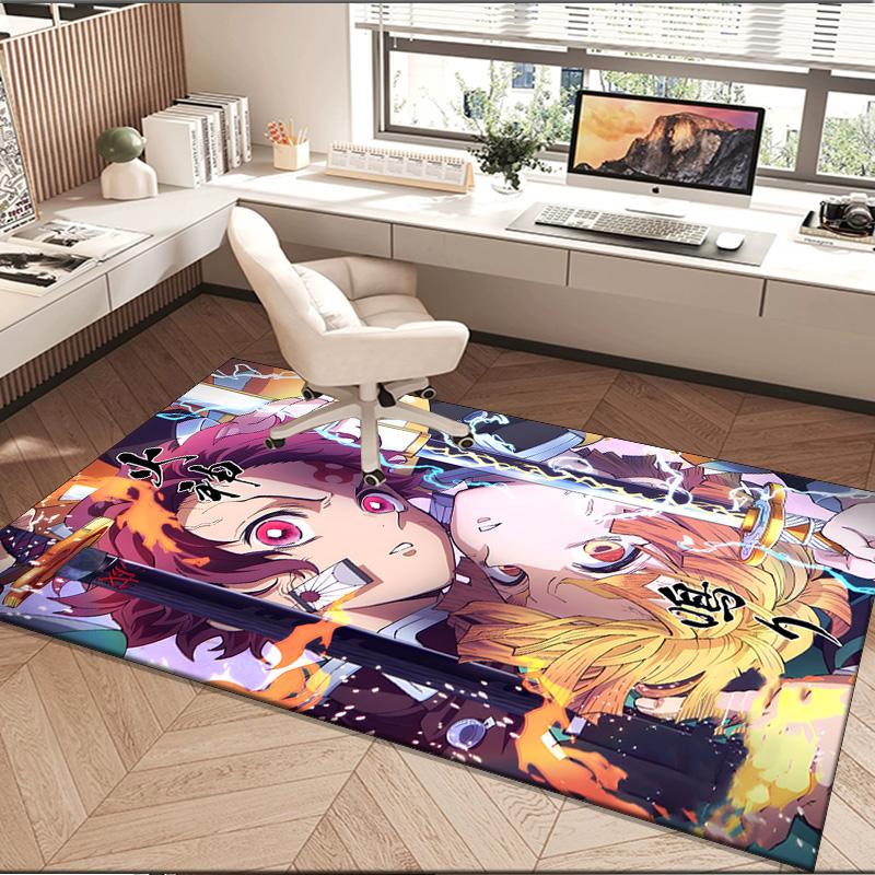 1PC rug Powerful Demon Anime Carpet, Chair Rug,Area Rug for Office Bedroom living rooms bedroom, Doormat decor Christmas fan gifts
