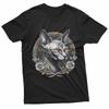 Gothic Sphynx Cat Occult Witchy Sacred Geometry T-Shirt