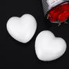 5Pcs White Polystyrene Heart Balls 8.5cm DIY Craft Hearts for Wedding Decor Valentine's Day Baby Shower Floral Arrangements