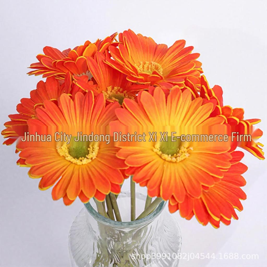 Afrikanische Gerbera-Gänseblümchen PU Hochzeits-Blumenarrangement für Schaufenster und Heimdekoration
