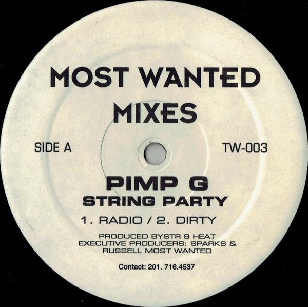 

12inch Record PIMP G - String Party TW003 Not On Label US Reggae, Ska & Dub Used