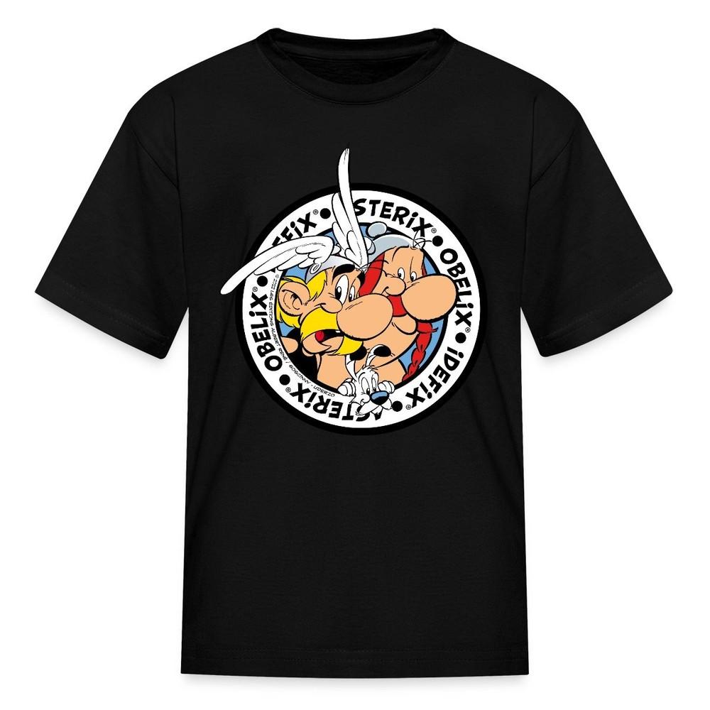 

Asterix and Obelix and Dogmatix On An Adventure Tour Kid s T-Shirt 2XL