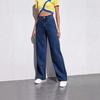 Womens High-Waisted Wide Leg Straight Cut Denim Pants Casual Loose Fit Jeans 2026