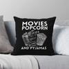 Snack Cinema Chill Movies Popcorn Square Pillowcase Polyester Linen Velvet Creative Decor Throw Pillow Case Car Cushion Cover