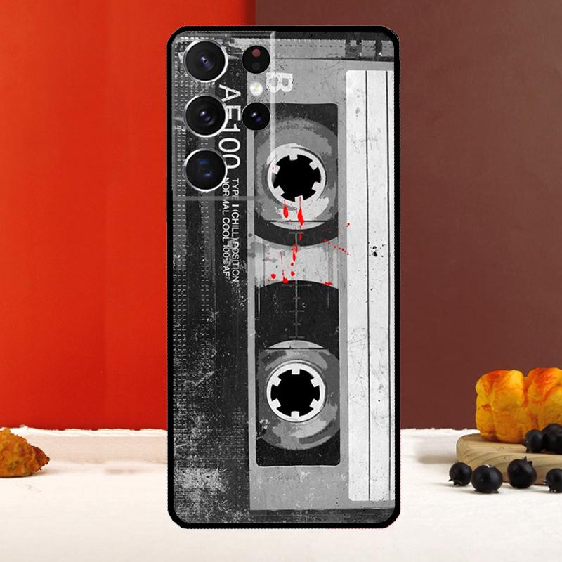 Cassette Tape Case For Samsung Galaxy S23 S22 Ultra S21 S10 S9 S20 Plus Note 10 20 S20 FE S21 FE Back Cover