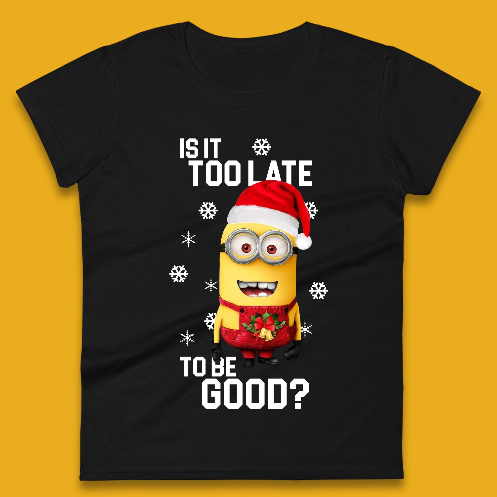 Minion Christmas Womens T-Shirt Mens Tops Tees Unisex S