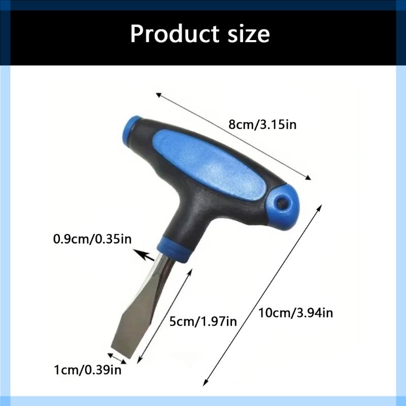 סט מברגי T רב-תכליתי להב רחב 10 מ"מ עיצוב ידית ארגונומי כלי פלדה לשימוש כבד והתאמות חצובה