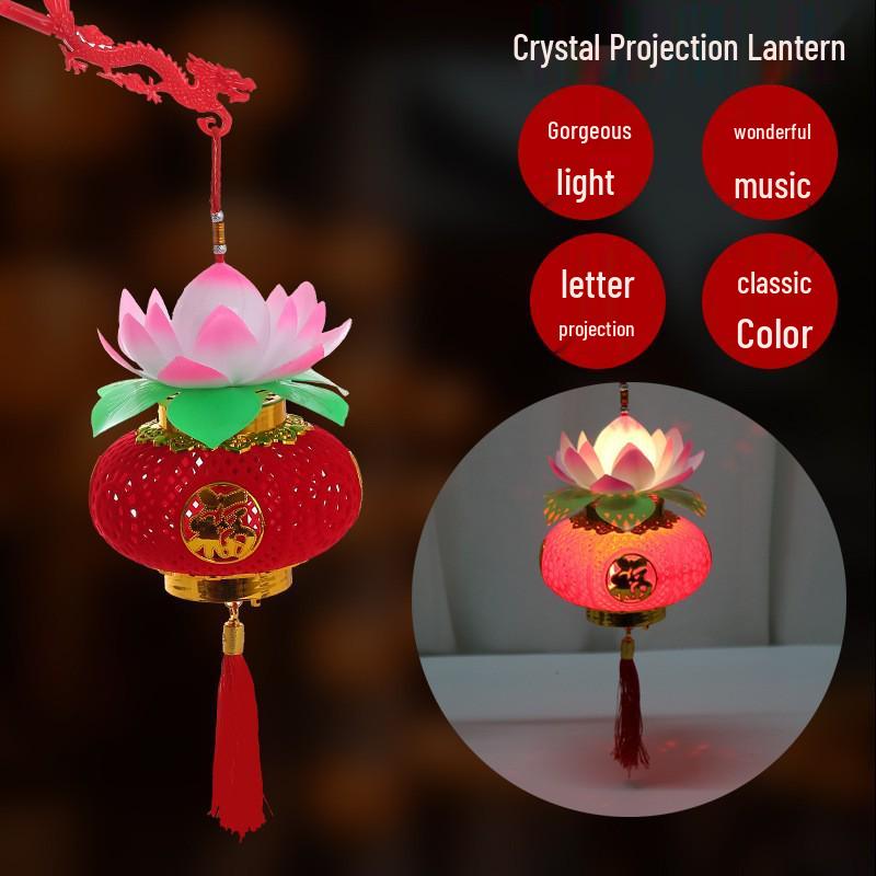 2026 Year of the Horse Spring Festival Children's Handheld Cartoon Lantern Toy