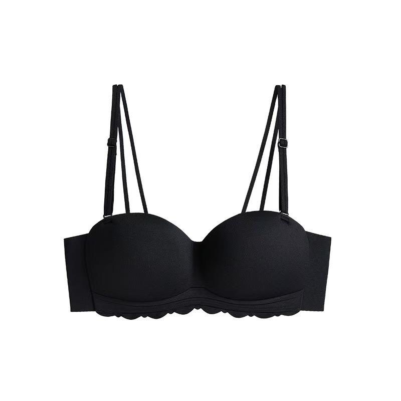 Strapless underwear women's non-slip small breasts gather and show a large seamless tube top thin steel-free anti-sagging back bra